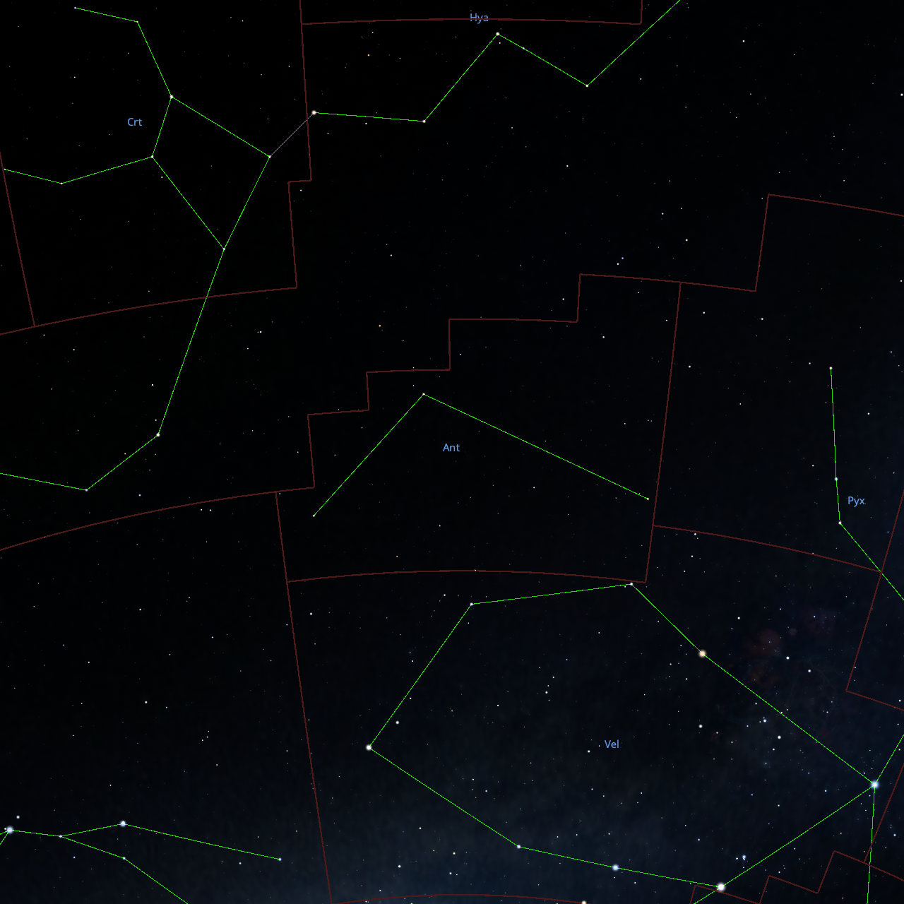 Stellarium Images of Antlia