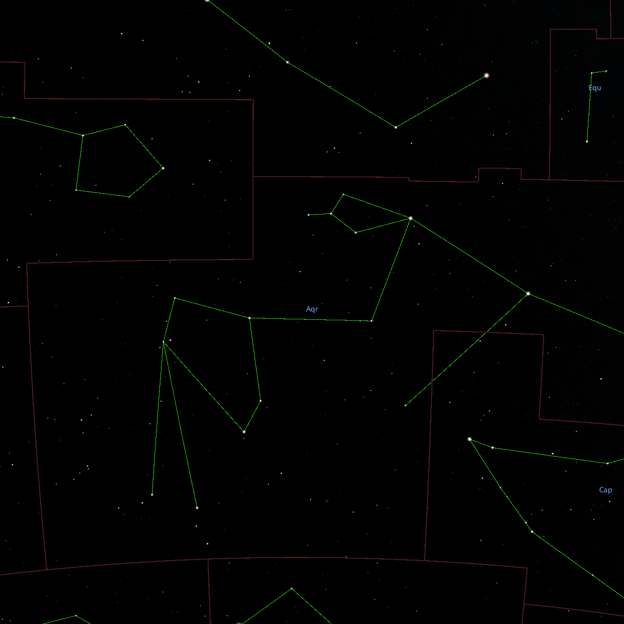 Stellarium Images of Aquarius