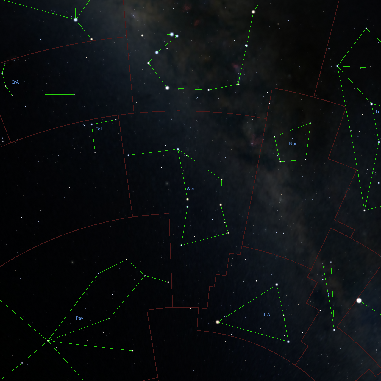 Stellarium Images of Ara