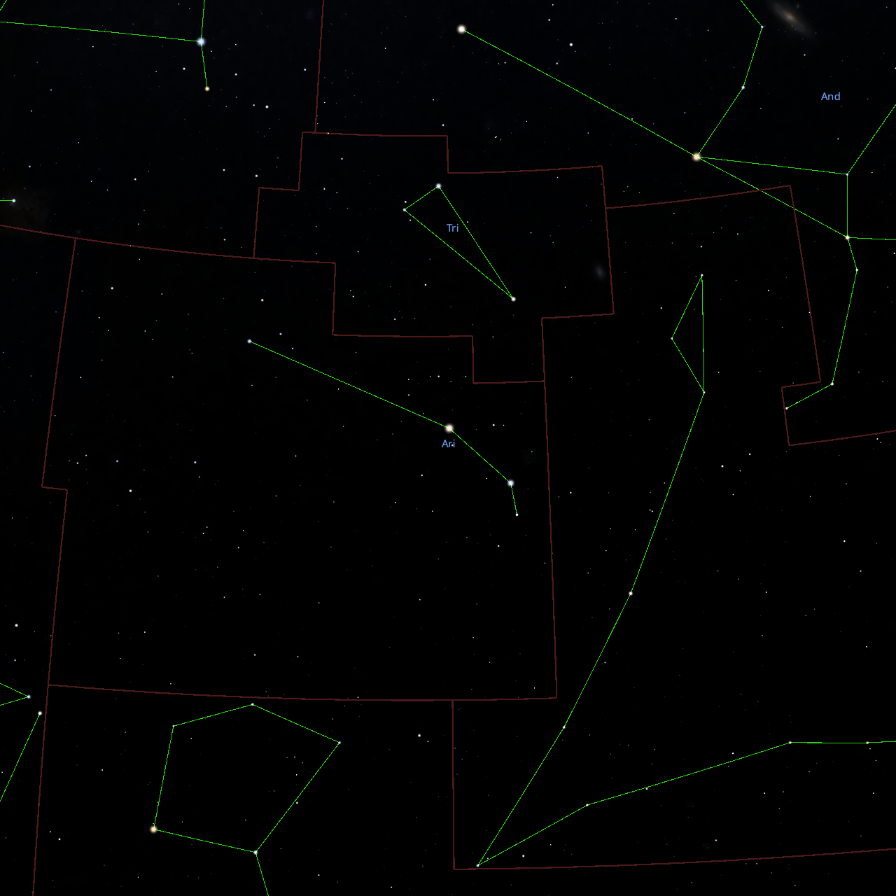 Stellarium Images of Aries