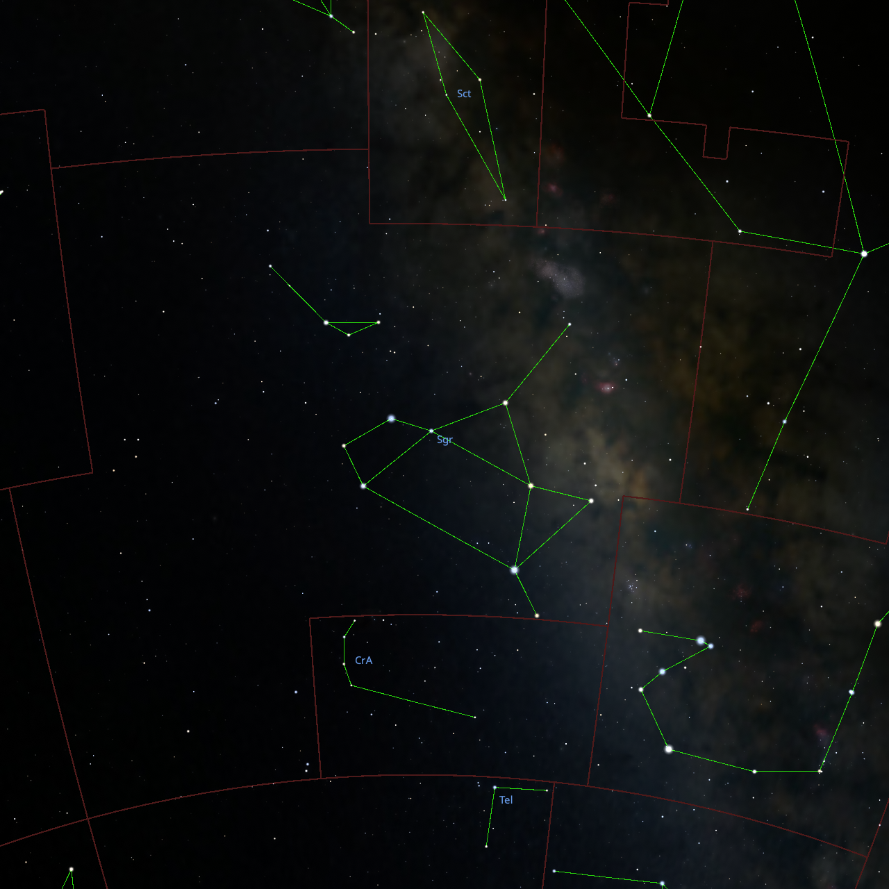 Stellarium Images of Sagittarius