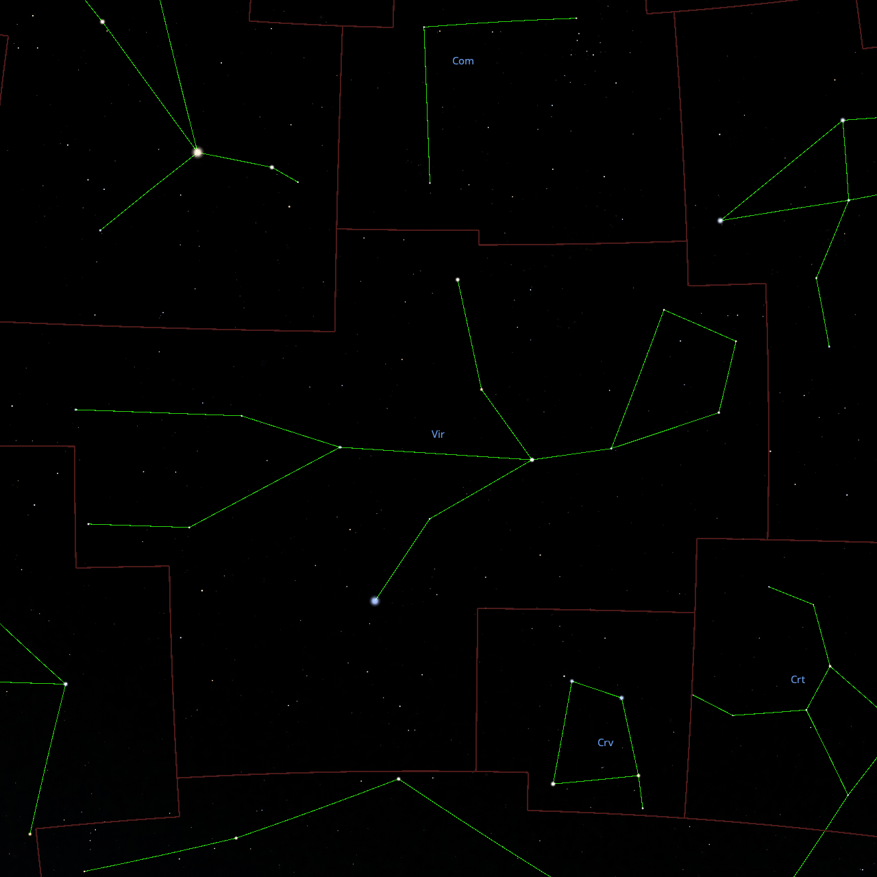 Stellarium Images of Virgo