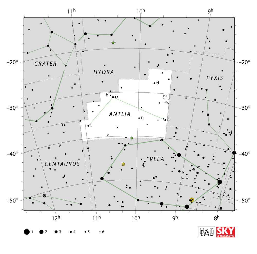 IAU Chart of Antlia