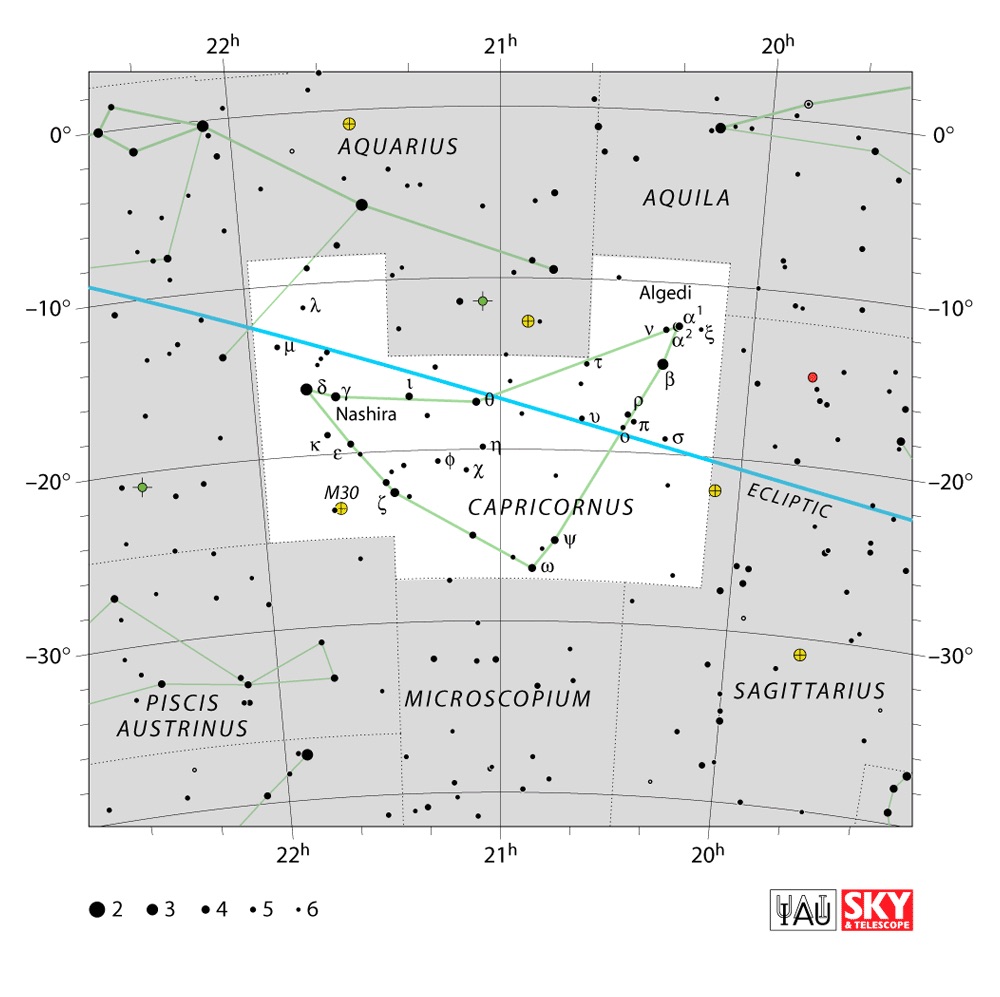 IAU Chart of Capricornus