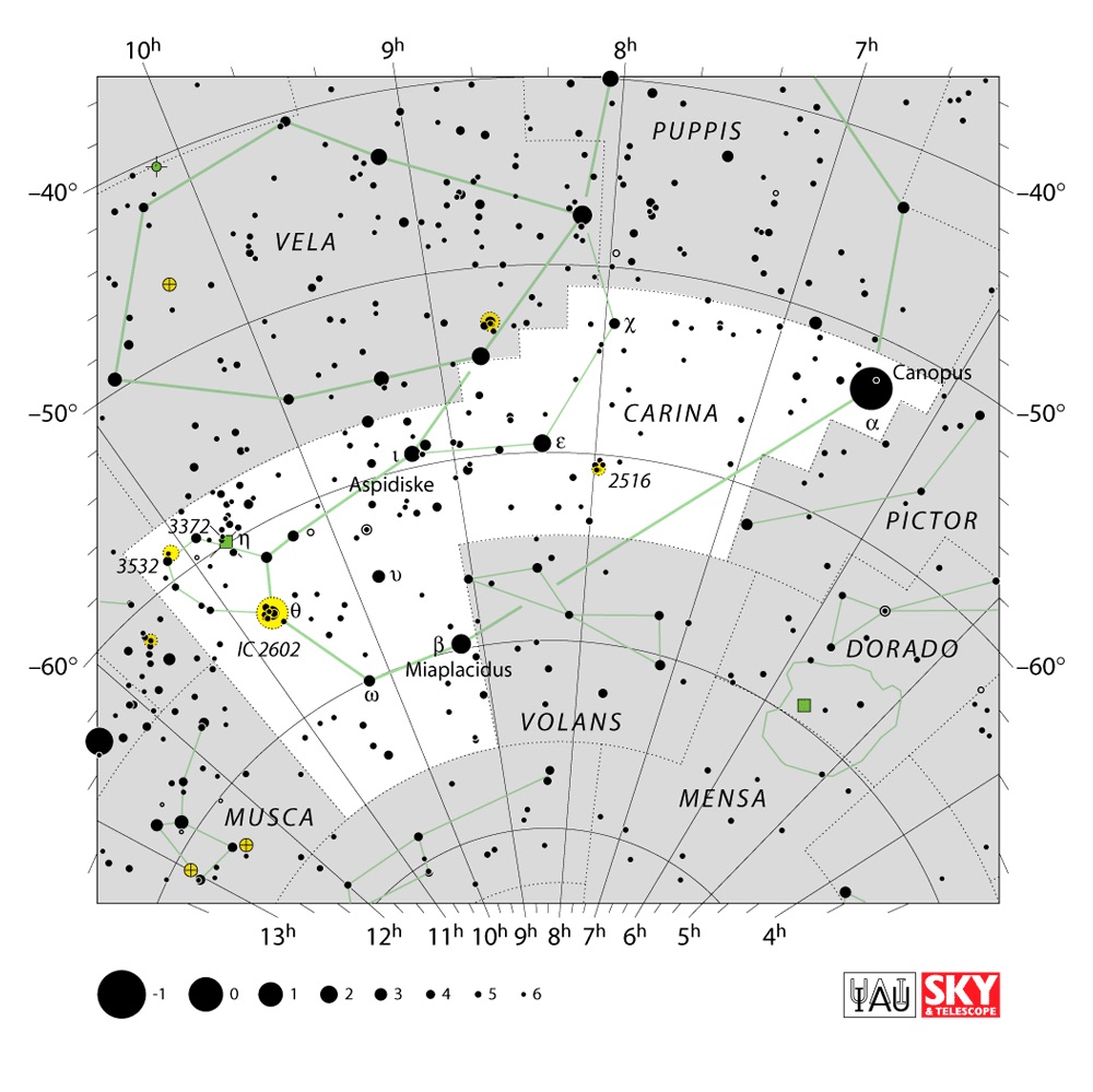 IAU Chart of Carina