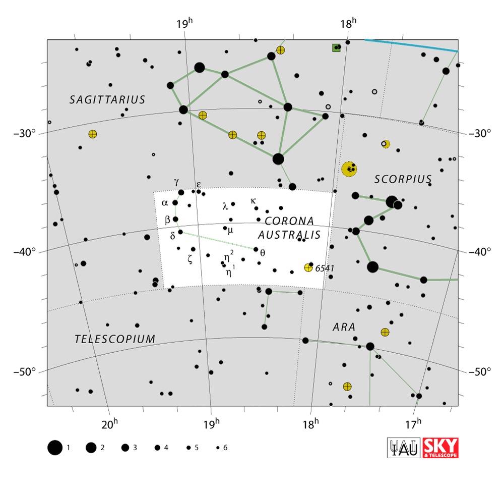 IAU Chart of Corona Australis