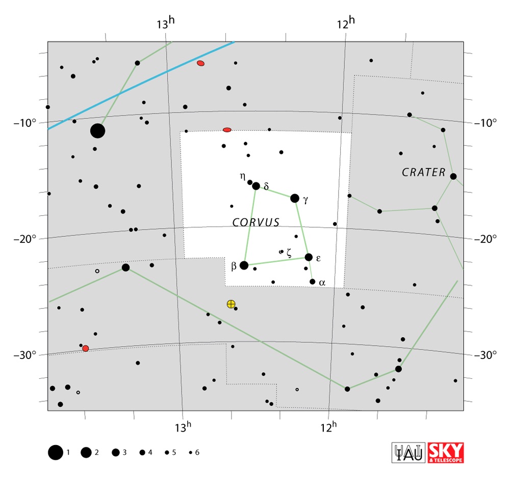 IAU Chart of Corvus