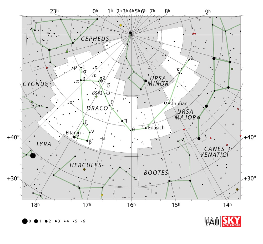 IAU Chart of Draco