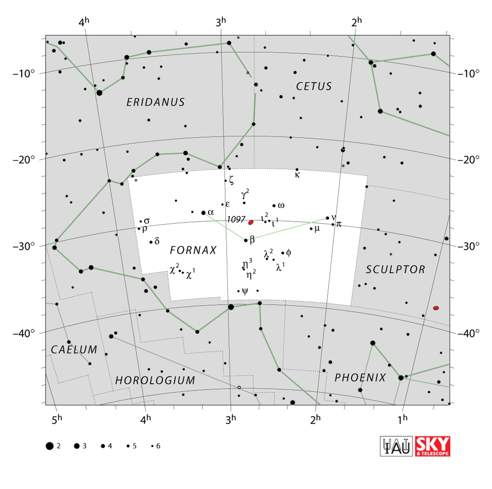 IAU Chart of Fornax