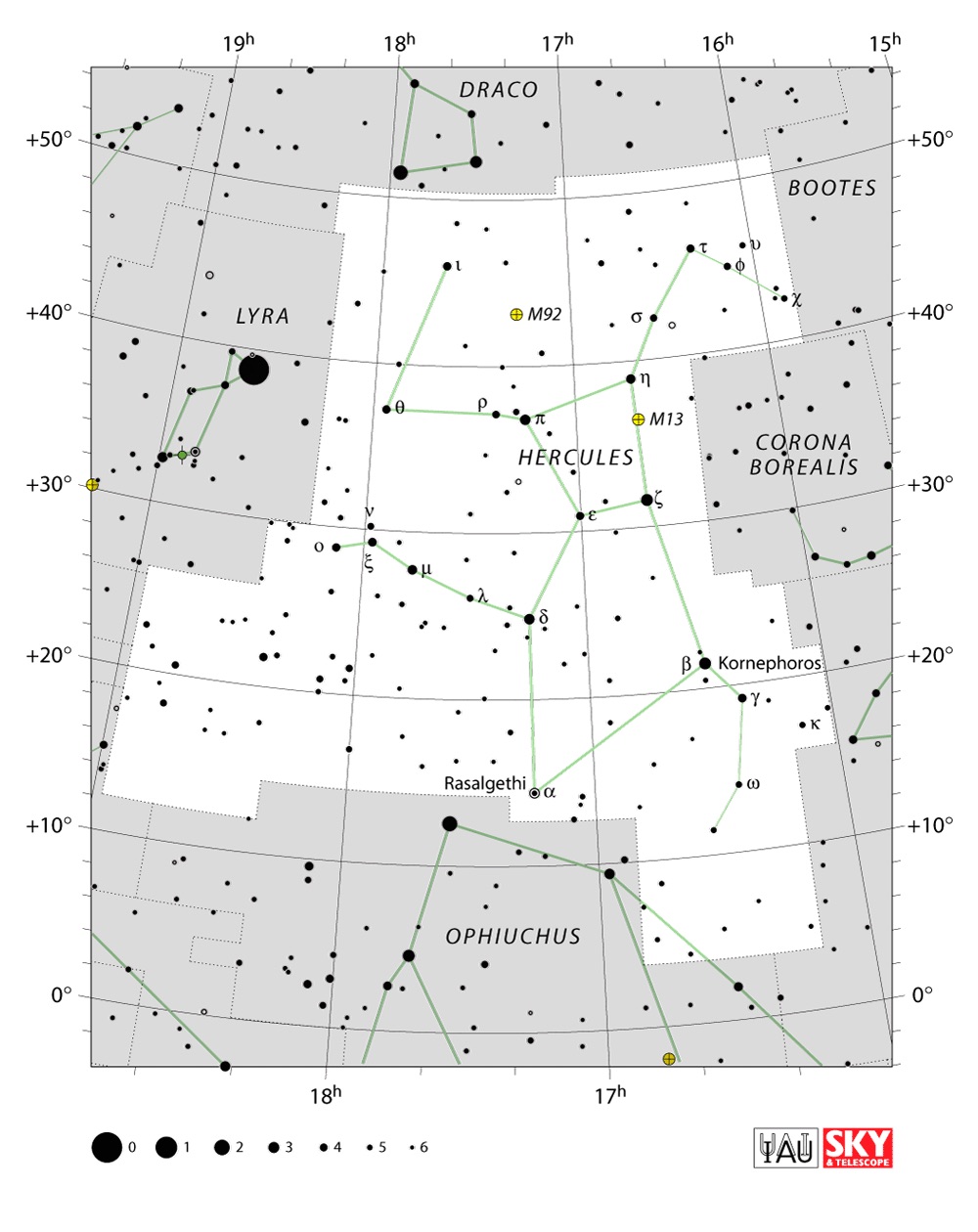 IAU Chart of Hercules
