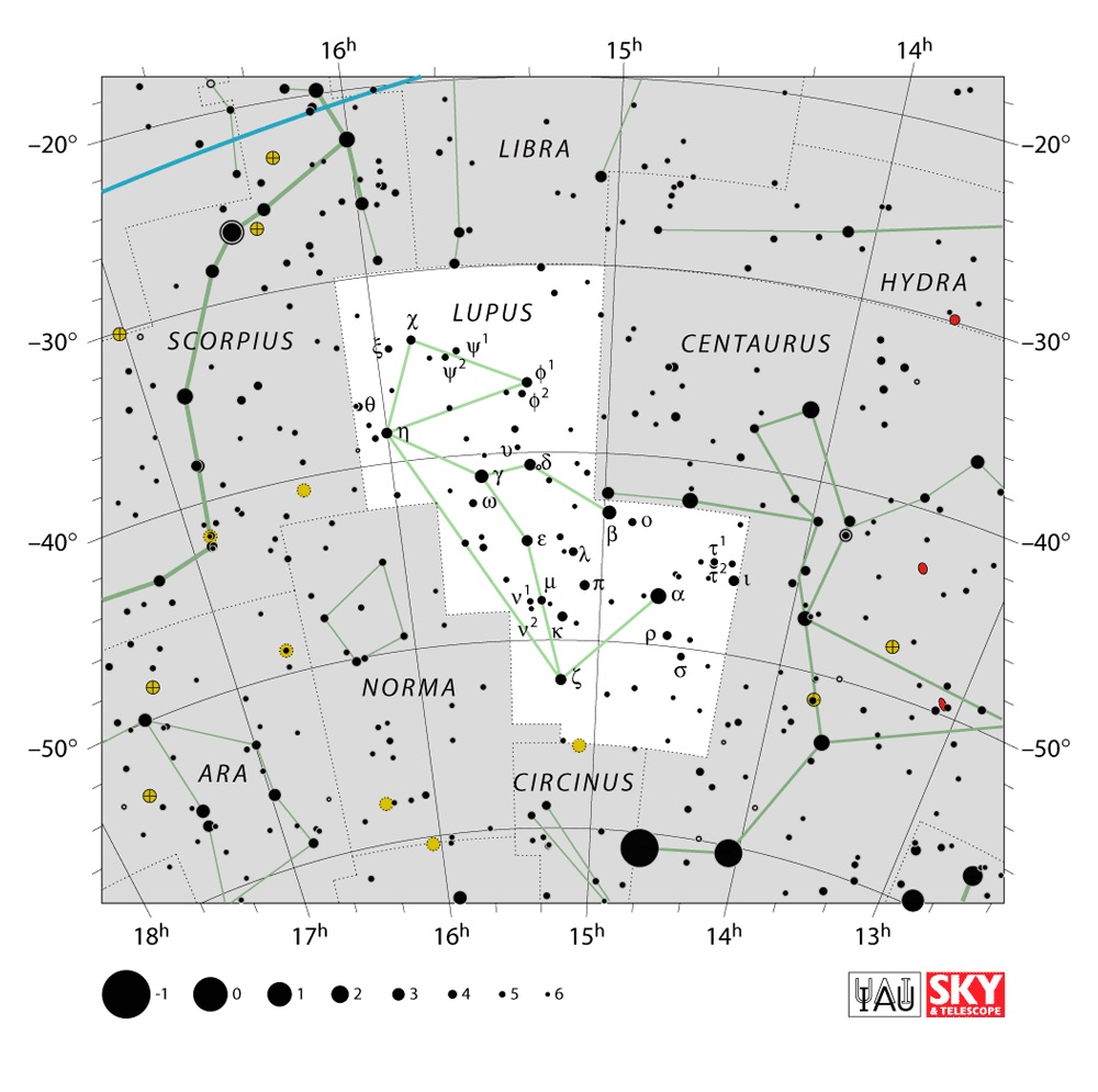 IAU Chart of Lupus
