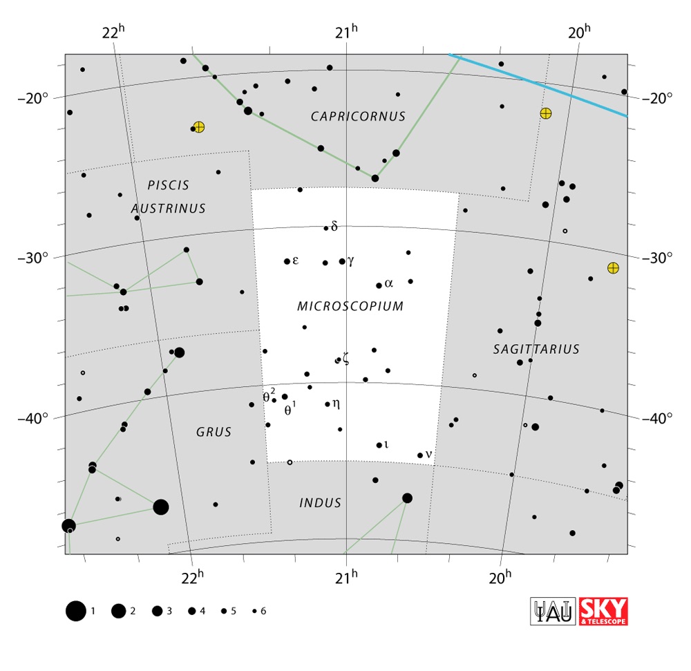 IAU Chart of Microscopium