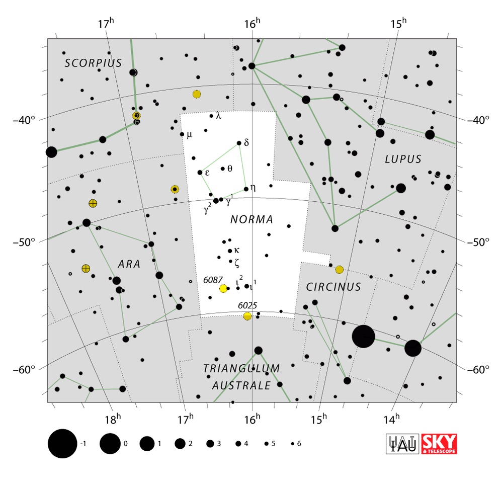 IAU Chart of Norma