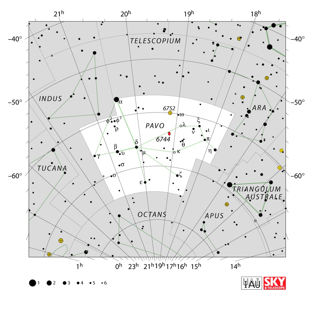 IAU Chart of Pavo