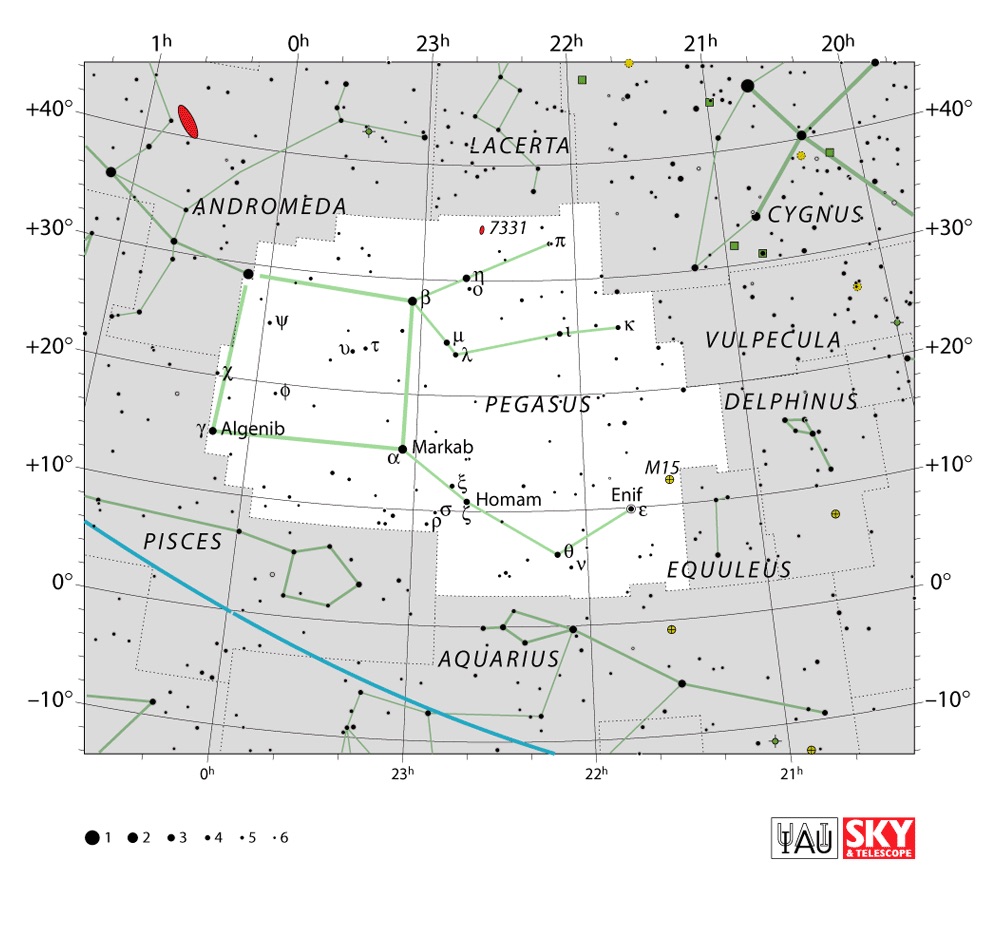 IAU Chart of Pegasus
