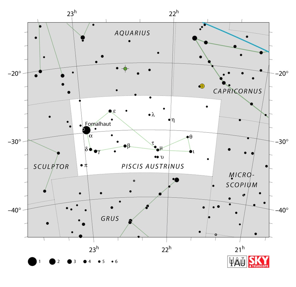 IAU Chart of Piscis Austrinus