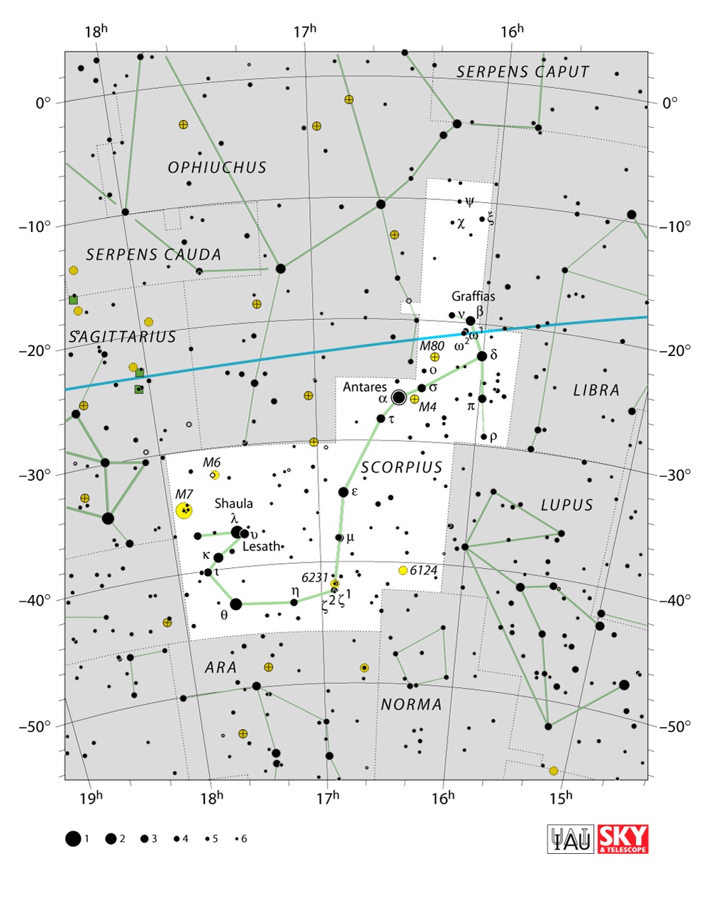 IAU Chart of Scorpius