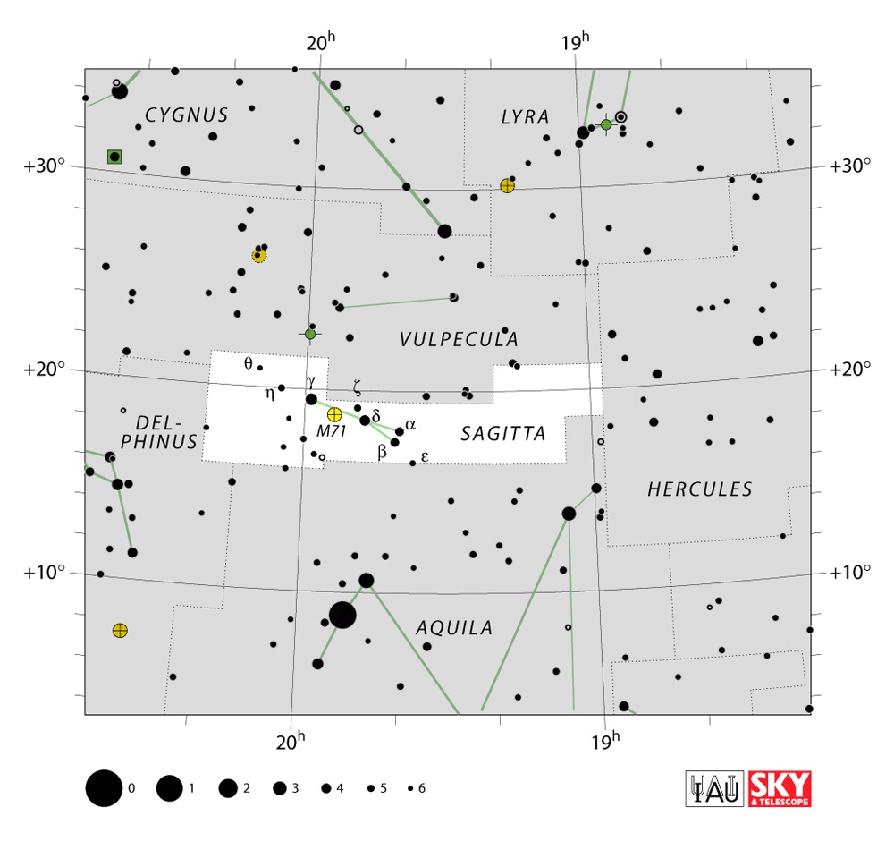 IAU Chart of Sagitta