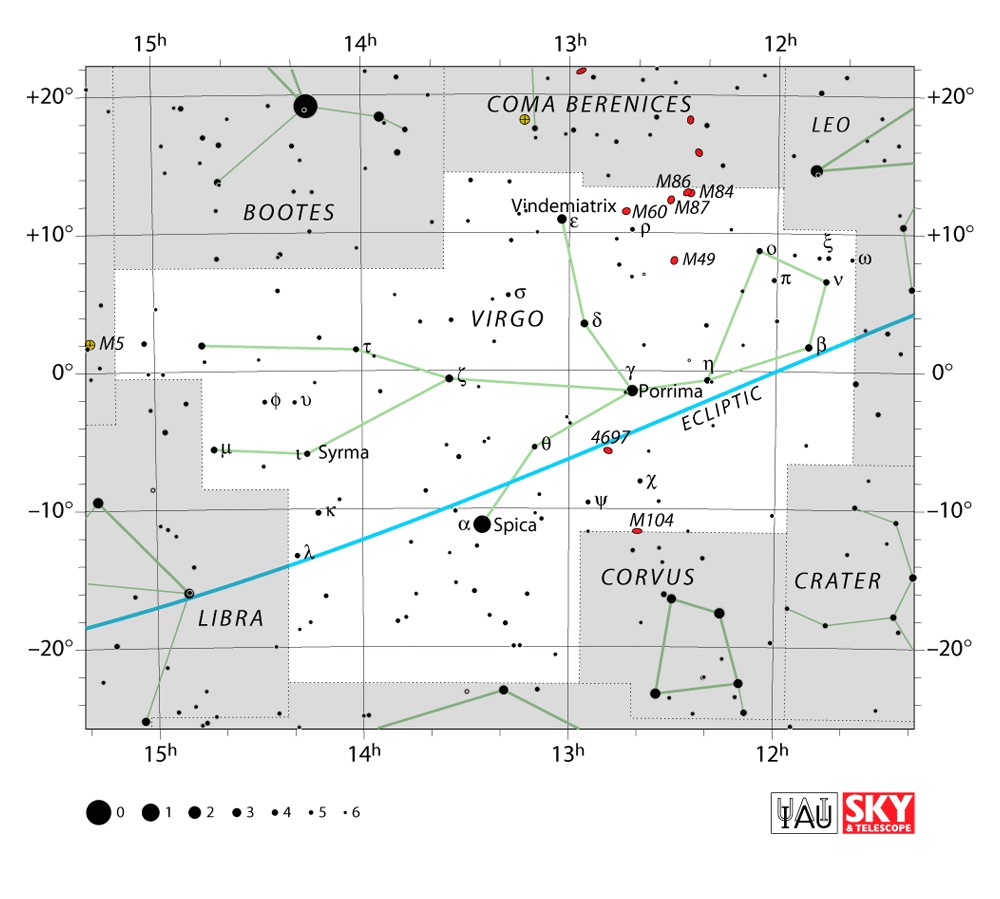 IAU Chart of Virgo
