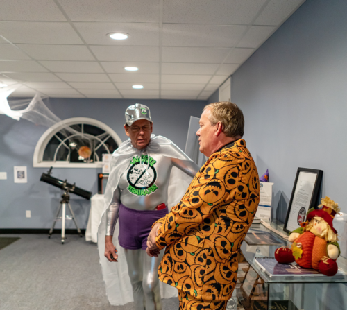 First sighting by visitors of our Halloween welcome - 2019