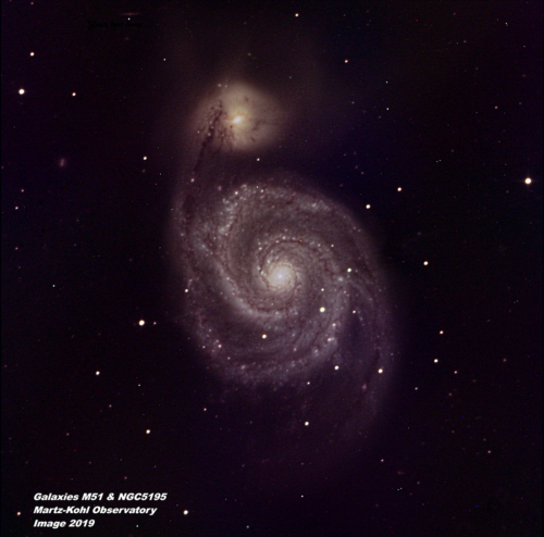 M51 + NGC5195 Color -  2019