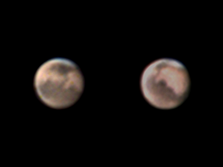 Mars through 16 inch scope