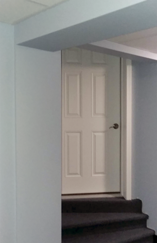 Martz Dome entrance was an old closet - Jan 2019