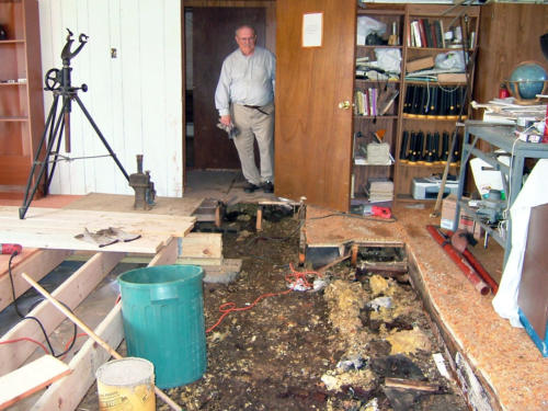 Roll off roof room new floor - 2014